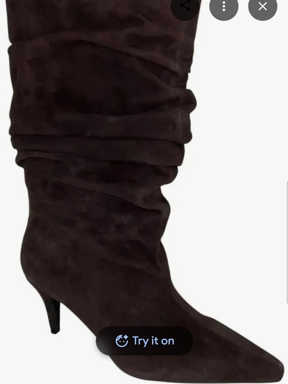 I.N.C. Demiyal Mid Brown Suede Slouch Knee Boots 11M NIB